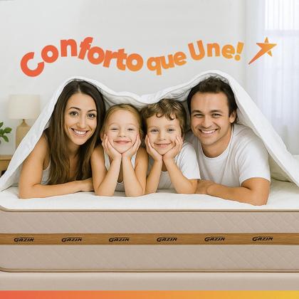 Imagem de Cama Box Casal Colchão Molas Flora Bege 138x188x58cm