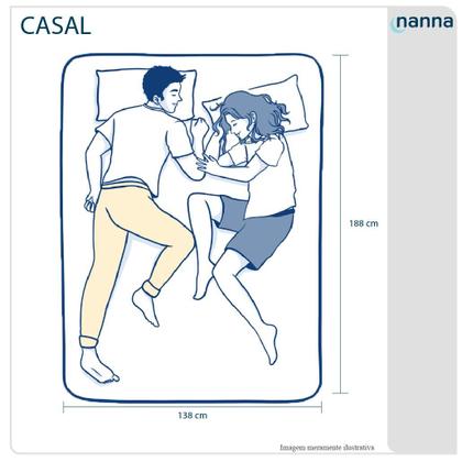 Imagem de Cama Box Casal Colchão Ortho Suport Espuma D33 Ortopédico Pillow Paparazzi 138x188x65cm