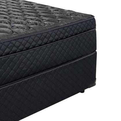Imagem de Cama Box Casal com Colchão Arezzo ll Molas Ensacadas Preta