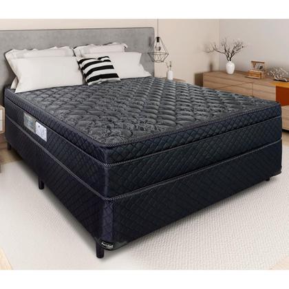 Imagem de Cama Box Casal com Colchão Arezzo ll Molas Ensacadas Preta