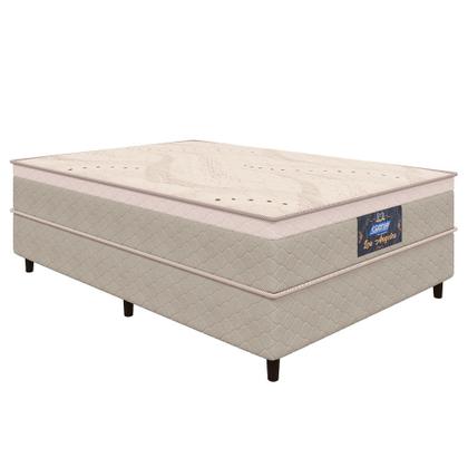 Imagem de Cama Box Casal Gazin Los Angeles Plus Molas Ensacadas Soft Pillow 138x188x66cm