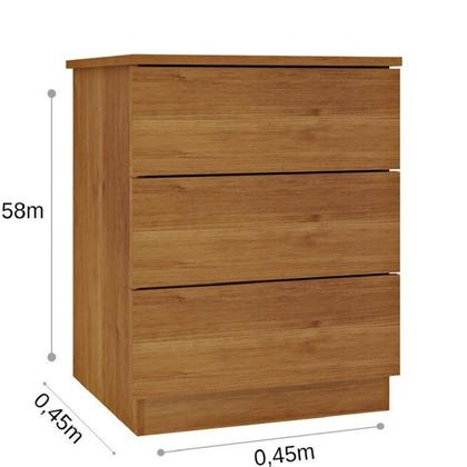 Imagem de Cama Box Casal Mônaco e Mesa de Cabeceira Veronna