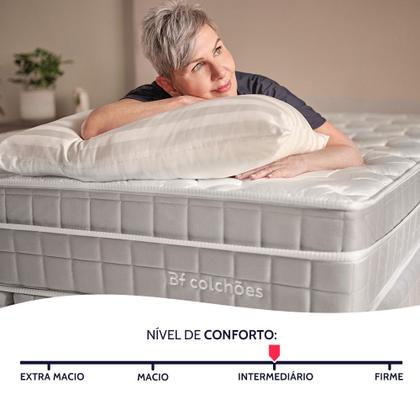 Imagem de Cama Box Casal Premium Molas Ensacadas com Espuma D33 Astronasa 138x188cm BF Colchões