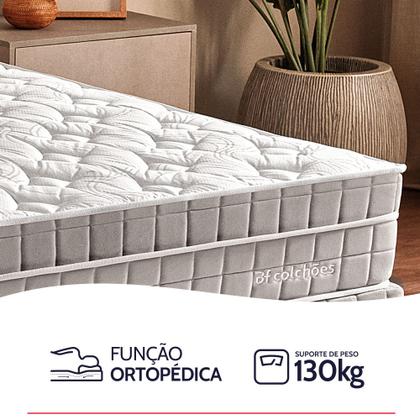 Imagem de Cama Box Casal Premium Molas Ensacadas com Espuma D33 Astronasa 138x188cm BF Colchões