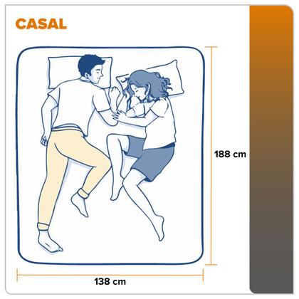 Imagem de Cama Box Casal Preto Colchão Espuma D20 Dupla Face Zidi Querubin 138x188x49cm