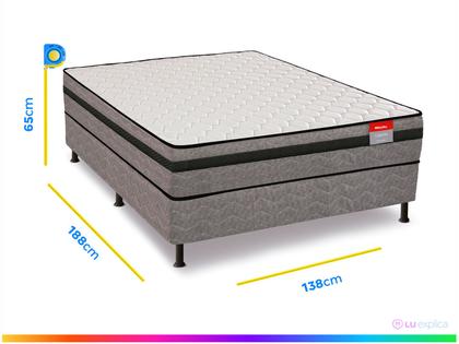 Imagem de Cama Box Casal Reconflex Conjugada de Mola