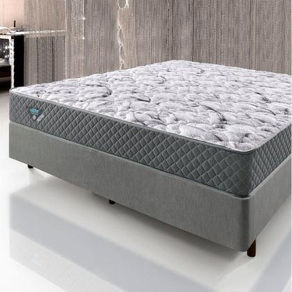 Imagem de Cama Box Casal Reforçado 138x188x38cm e Colchão Adapto Molas Ensacadas B&G