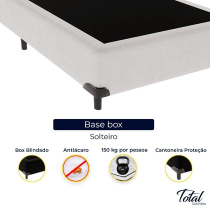 Imagem de Cama Box Casal Sintético Branco