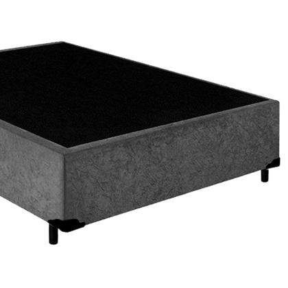 Imagem de Cama Box Casal Starflex Suede Cinza 138x188x42