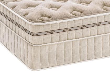 Imagem de Cama box (colchão + box)  King Koil World Luxury Charlotte Linen Queen 1,58x1,98x0,75