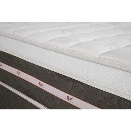 Imagem de Cama Box + Colchão Casal Castor Tecnopedic Silver Star AIR One Face 138x188x72cm