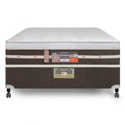 Imagem de Cama Box + Colchão Casal Castor Tecnopedic Silver Star AIR One Face 138x188x72cm