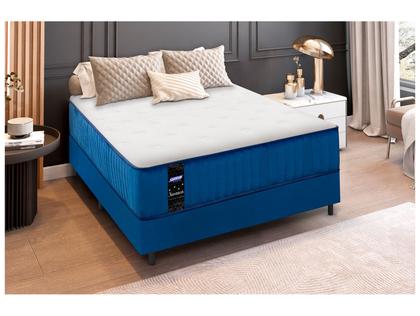 Imagem de Cama Box + Colchão Casal Gazin de Molas Ensacadas