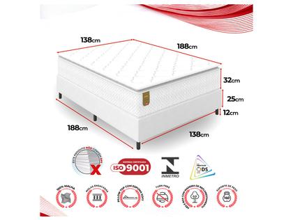 Imagem de Cama Box + Colchão Casal Prorelax de Molas