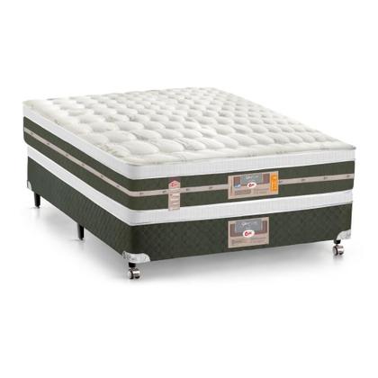 Imagem de Cama Box + Colchão Castor Casal Silver Star Air Double Face Tenopedic 138x188x61cm