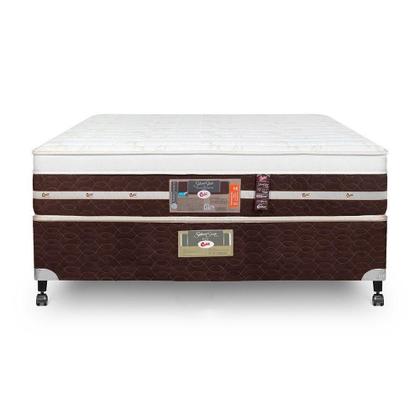 Imagem de Cama Box + Colchão Castor Casal Silver Star Air One Face Hibrido 138x188x59cm