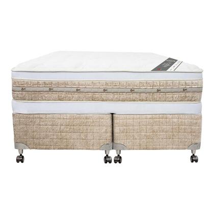 Imagem de Cama Box + Colchão Castor Queen Premium Amazon Gel Double Face Pocket 158x198x63cm