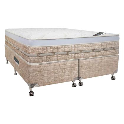 Imagem de Cama Box + Colchão Castor Queen Premium Amazon Gel One Face Pocket 158x198x59cm