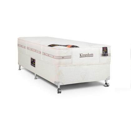 Imagem de Cama Box + Colchão Castor Solteiro Kingdom Aloe Vera Double Face Pocket 88x188x59cm