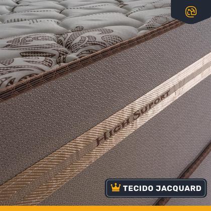 Imagem de Cama Box + Colchão de Casal D33 Millenium One Face 138x188x54cm Branco - Suporta até 120kg por pessoa