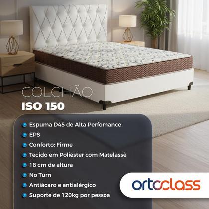 Imagem de Cama box + Colchão ISO 150 D45 Queen Size(158x198)-Ortobom