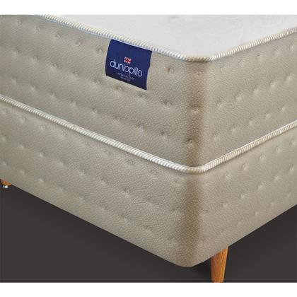 Imagem de Cama Box + Colchão Merlot Soft Latéx Dunlopillo CASAL - Molas Ensacadas - 138x188