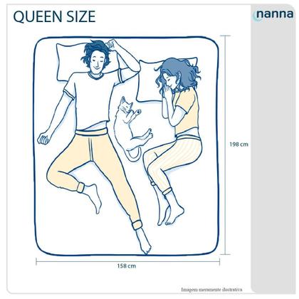 Imagem de Cama Box Colchão Queen Size Castelar Espuma D33 158x198x54cm