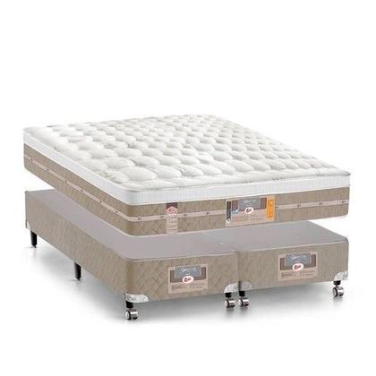 Imagem de Cama Box + Colchão Queen Size Castor Pocket Silver Star Air One Face 72 x 158 x 198