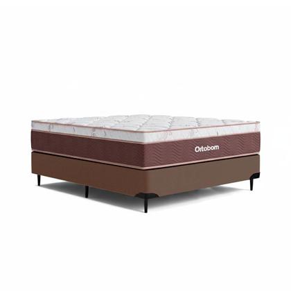 Imagem de Cama box + Colchão Sleep King Casal (138x188) - Ortobom