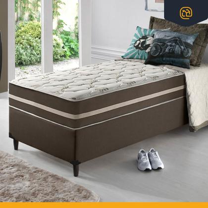 Imagem de Cama Box + Colchão Solteiro King Classic Molas Ensacadas 96x203x61cm