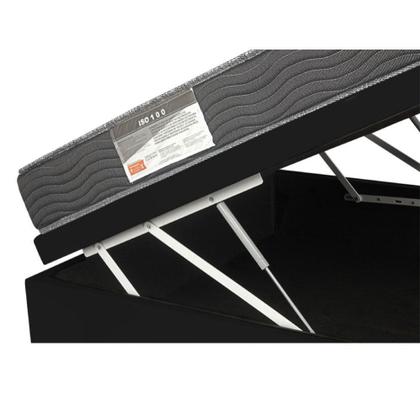 Imagem de Cama Box Com Baú Casal Blindado + Colchão De Espuma D33 - Ortobom - iso 100 138x188x60cm