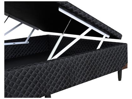 Imagem de Cama Box Com Baú Casal + Colchão de Mola 