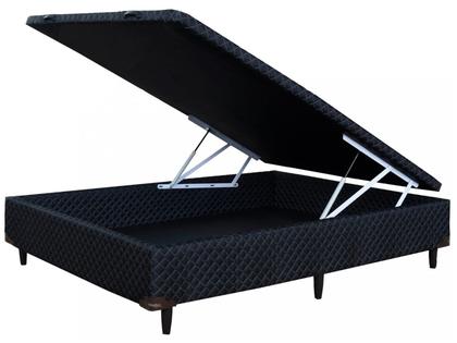 Imagem de Cama Box Com Baú Casal + Colchão de Mola 