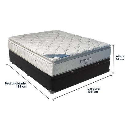 Imagem de Cama + Box com Baú Casal e Colchão Freedom Ortobom D33