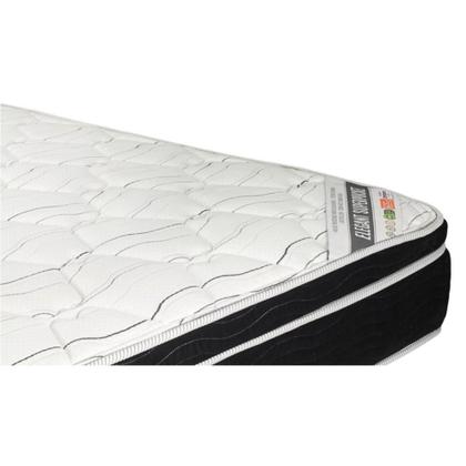 Imagem de Cama Box Com Baú Casal Preto Blindado + Colchão De Molas Ensacadas - Ortobom - Elegant SuperPocket 138x188x70cm