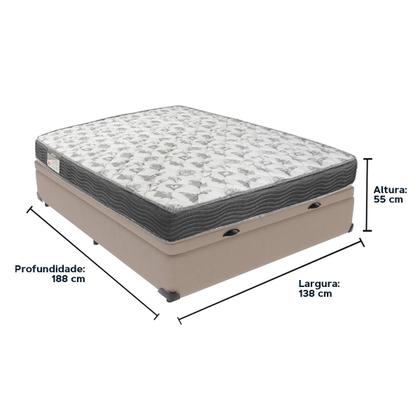 Imagem de Cama Box com Baú Ortobom ISO100 Bege D33