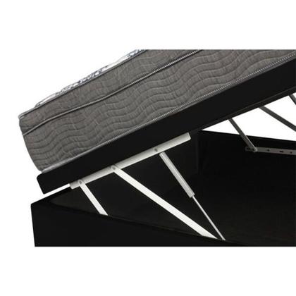 Imagem de Cama Box Com Baú Viúva + Colchão De Molas Ensacadas - Ortobom - iso SuperPocket 128cm - Marrom