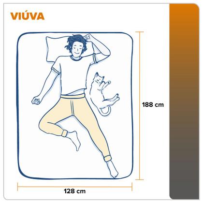 Imagem de Cama Box Com Baú Viúva Preto + Colchão Molas Ensacadas Miami 128x188x64cm