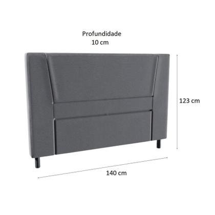 Cama Box com Cabeceira e Colchão Casal Celine Molas Ensacadas (62x138x188) Cinza - Mobly Imagem de Cama Box com Cabeceira e Colchão Casal Celine Molas Ensacadas (62x138x188) Cinza