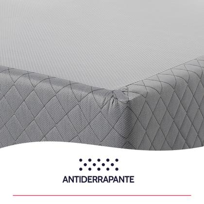 Imagem de Cama Box com Colchão Casal Molas Ensacadas Pillow Top Premium Sleep Cinza 138x188cm BF Colchões