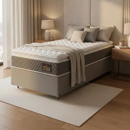 Imagem de Cama Box com Colchão de Espuma D45 Pillow Top Fort Comfort Solteiro 88 cm