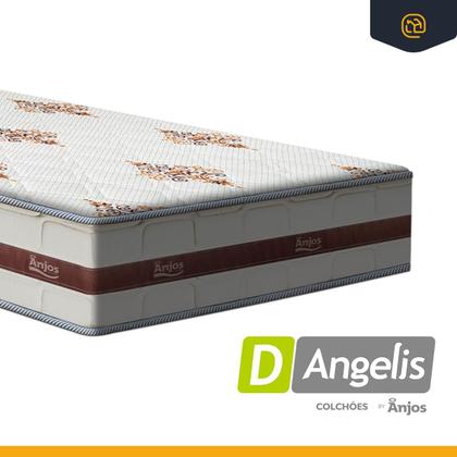 Imagem de Cama Box com Colchao de Molas Ensacadas Anjos Classic Auxiliar de Espuma Unique Solteiro 88 cm
