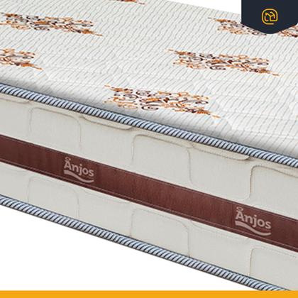 Imagem de Cama Box com Colchao de Molas Ensacadas Anjos Classic Auxiliar de Espuma Unique Solteiro 88 cm