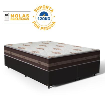 Imagem de Cama Box com Colchão de Molas Ensacadas Anjos Classic Pocket Super King 193cm
