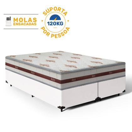 Imagem de Cama Box com Colchão de Molas Ensacadas Anjos Classic Queen 158 cm