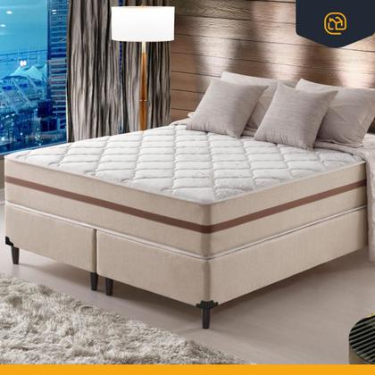 Imagem de Cama Box com Colchão de Molas Ensacadas Classic Pocket Queen 158 cm
