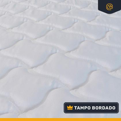 Imagem de Cama Box com Colchão de Molas Ensacadas Pillow Top Neve Solteiro 88 cm