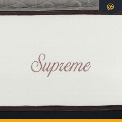 Imagem de Cama Box com Colchão de Molas Ensacadas Pillow Top Supreme Lux Casal 138 cm