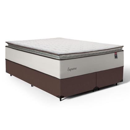 Imagem de Cama Box com Colchão de Molas Ensacadas Pillow Top Supreme Lux Queen 158 cm