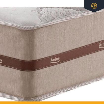 Imagem de Cama Box com Colchão de Molas Ensacadas Solteiro Anjos Classic Auxiliar de Espuma Unique Solteiro 88 cm